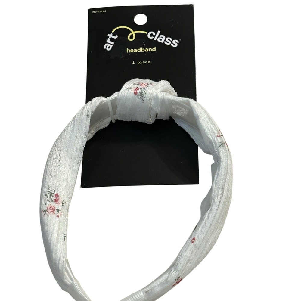 Art Class White Floral‎ Knot Headband One Piece Girls Accessories
